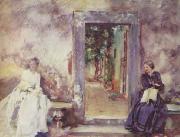 John Singer Sargent The Garden Wall china oil painting artist
